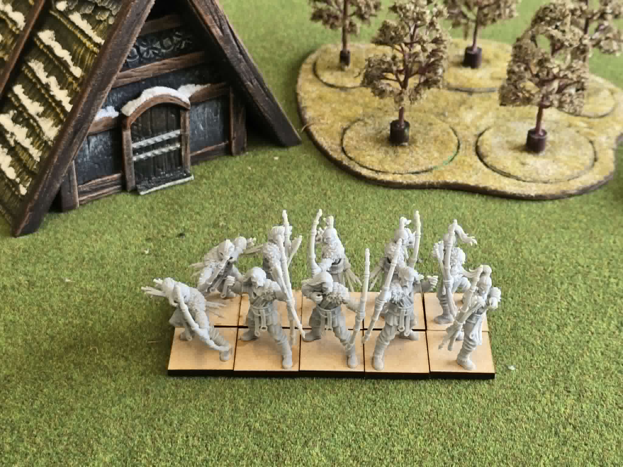 Norse Bowmen Unit - 25mm to 32mm - Highland miniatures