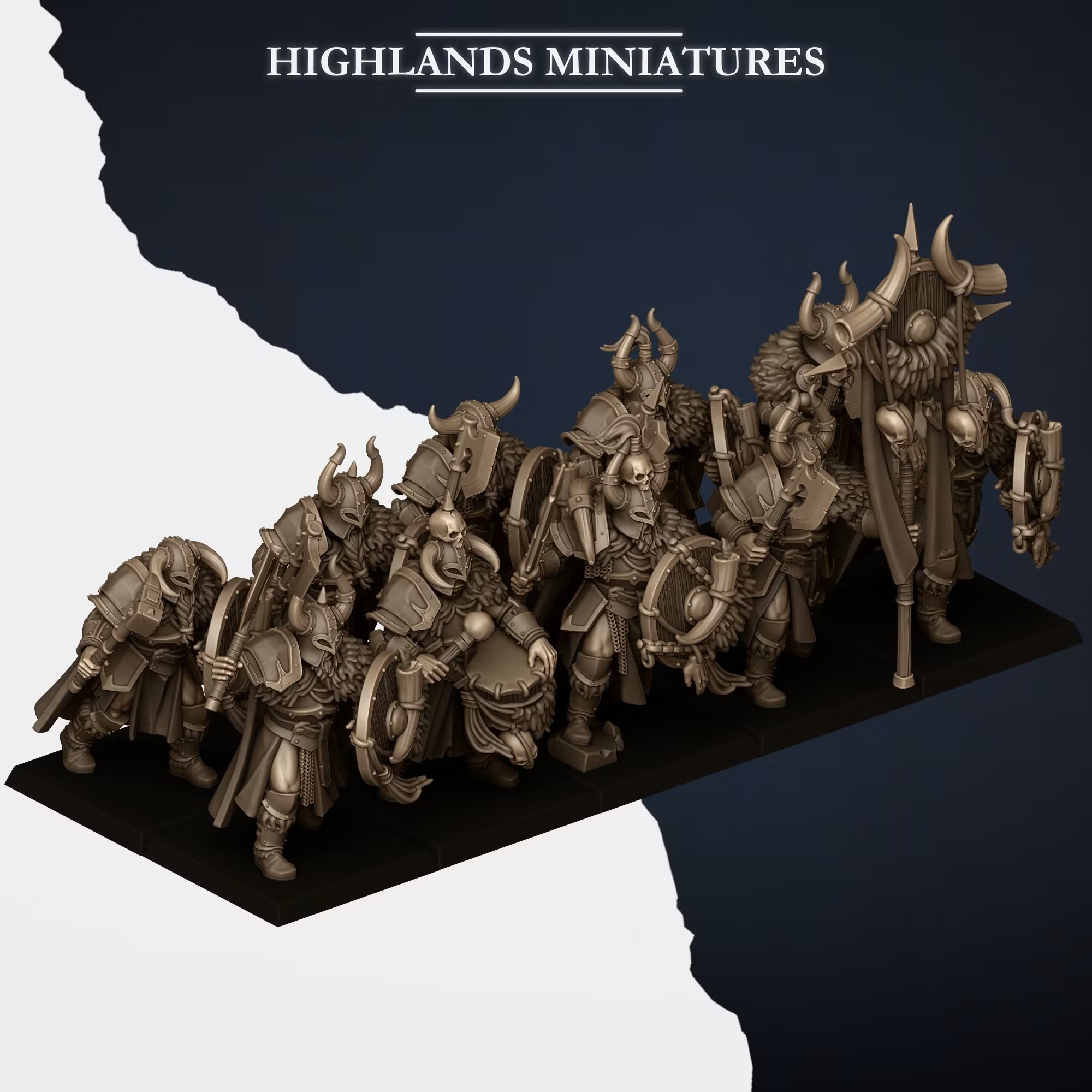 Norse Huscarls with 2 handed weapons - 25mm to 32mm