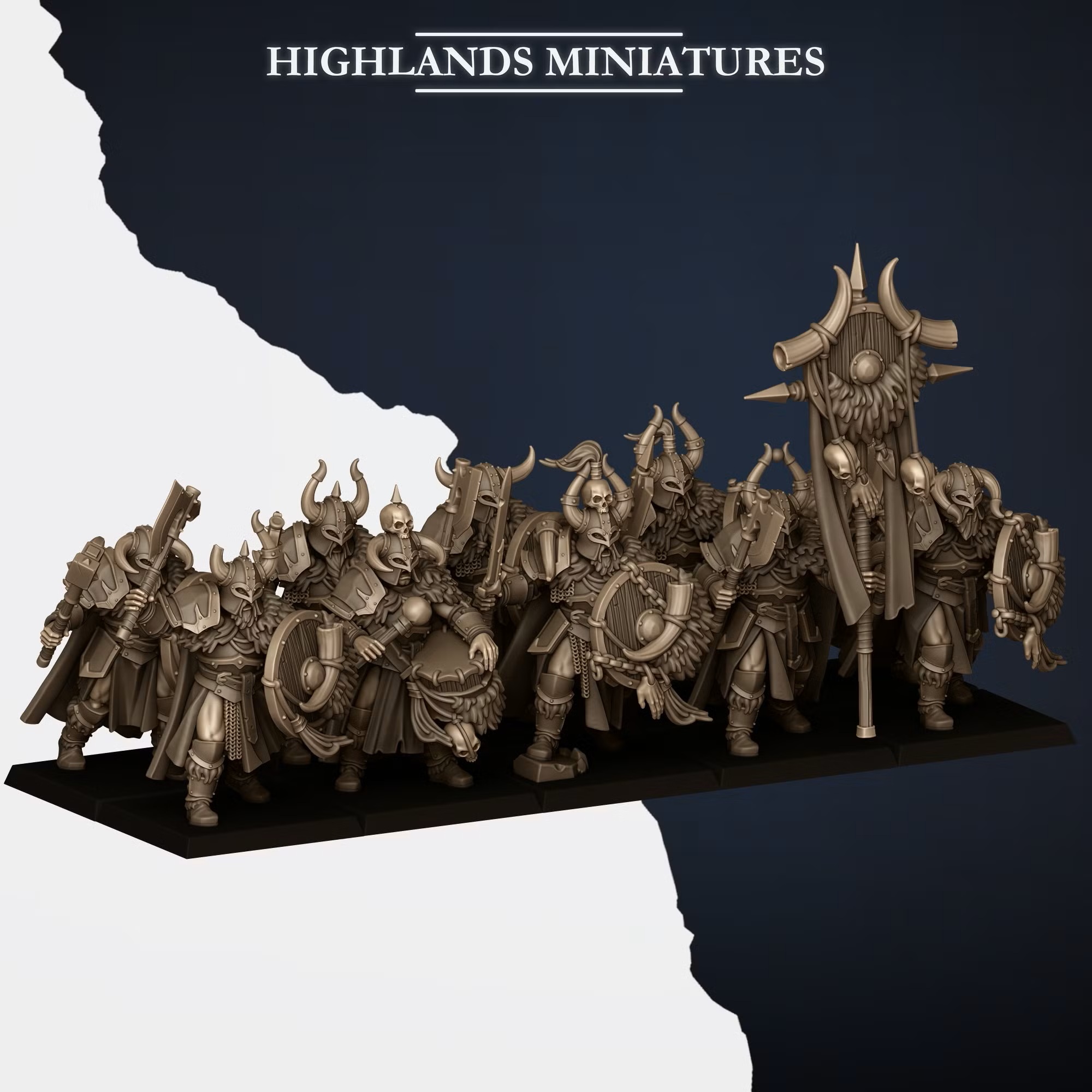 Norse Huscarls with 2 handed weapons - 25mm to 32mm