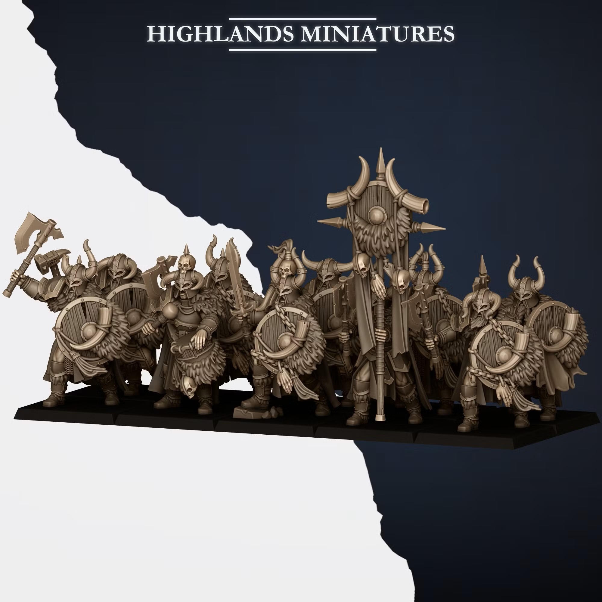Norse Huscarls with 2 handed weapons - 25mm to 32mm