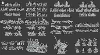 1K Vampire Counts Army - 10mm - Forest Dragon - Warmaster