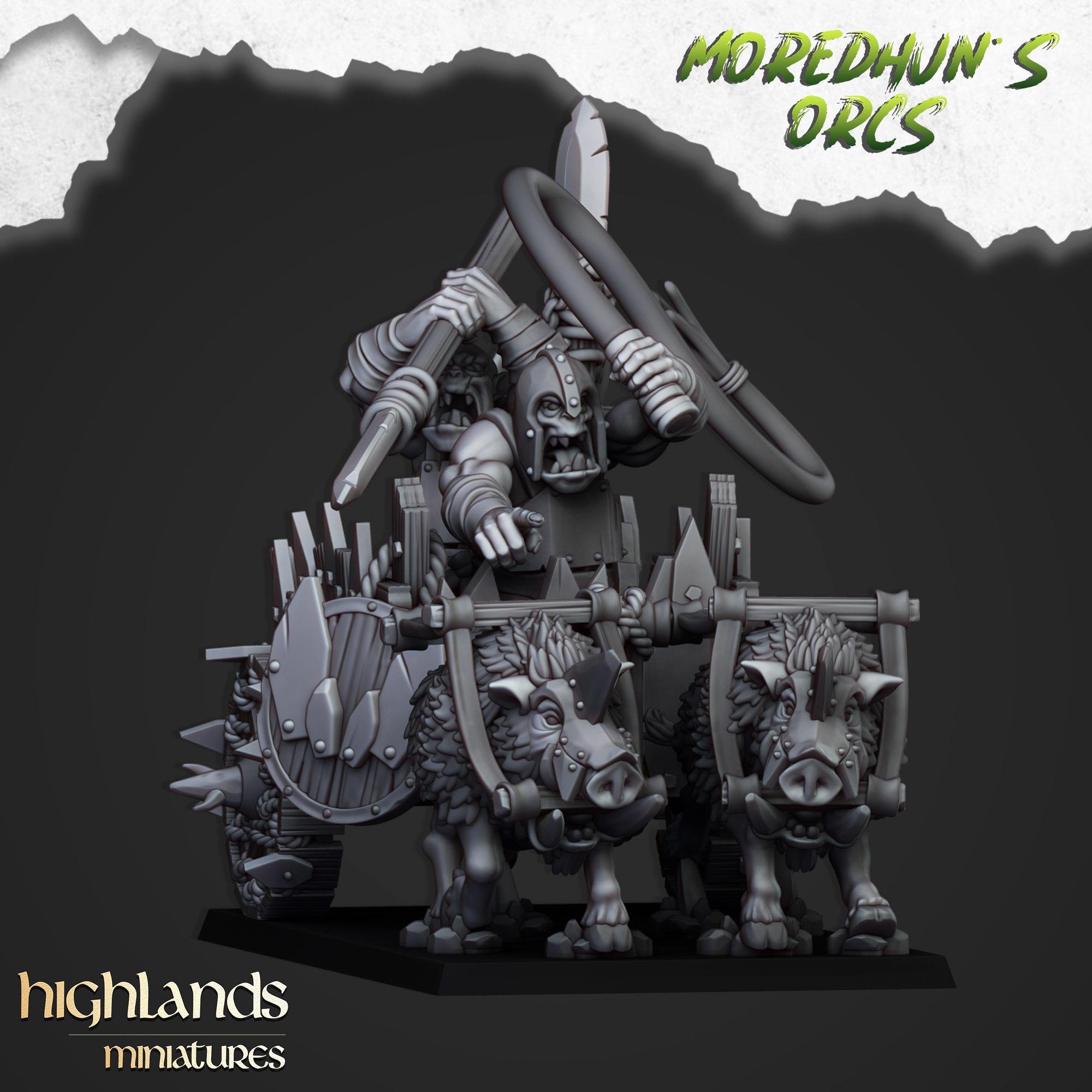 Orc Chariot - 25mm to 32mm - Moredhunb's Orcs