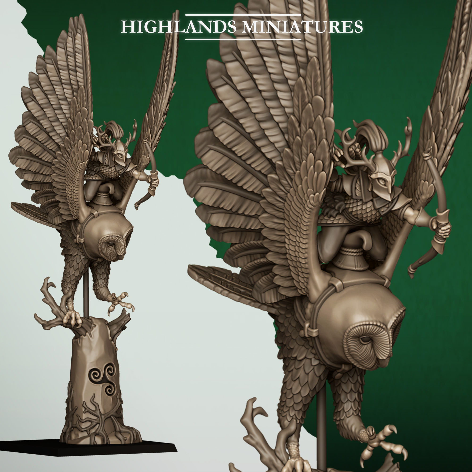Great Owls- 25mm to 32mm - Highland miniatures