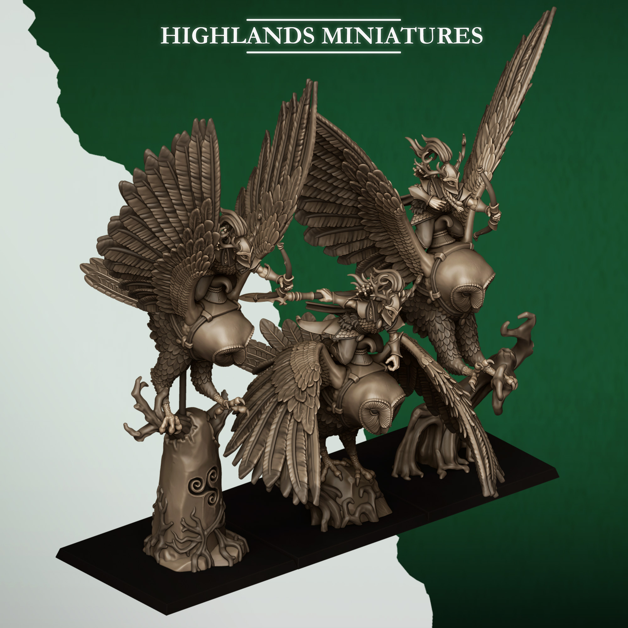 Great Owls- 25mm to 32mm - Highland miniatures
