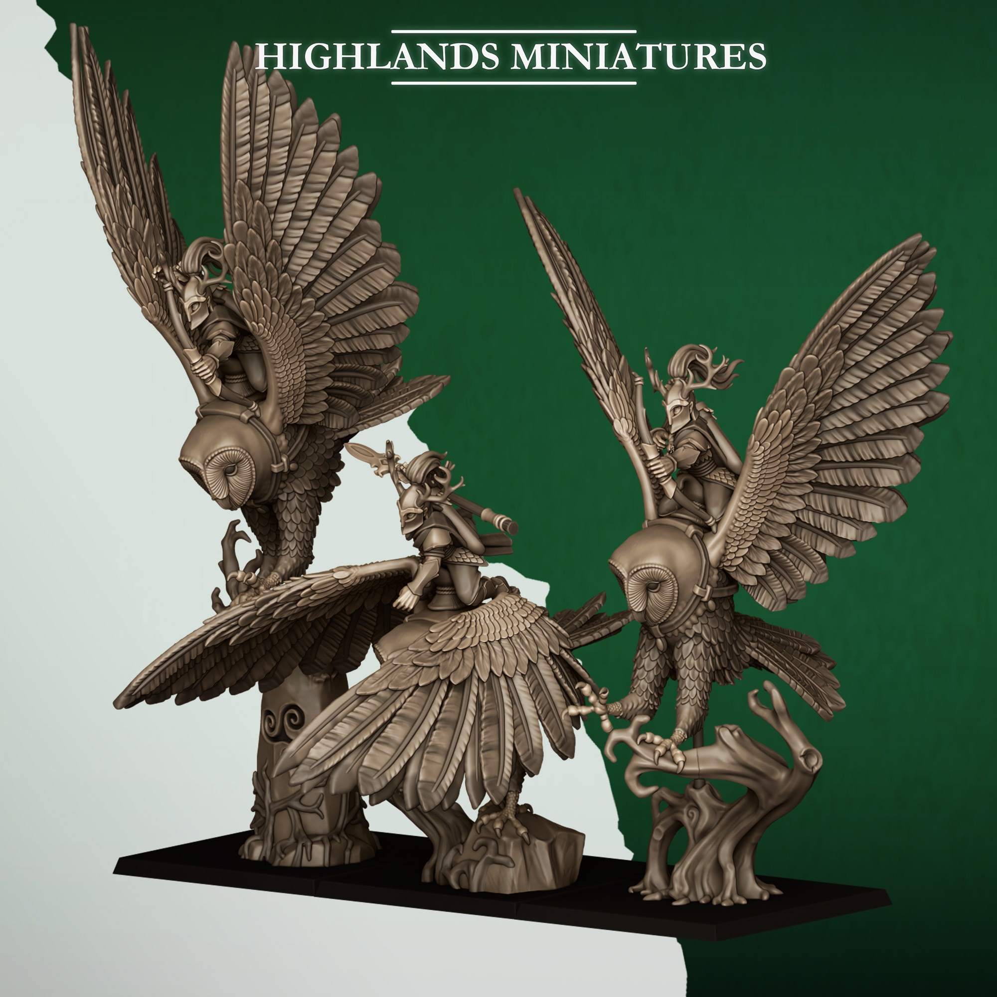 Great Owls- 25mm to 32mm - Highland miniatures