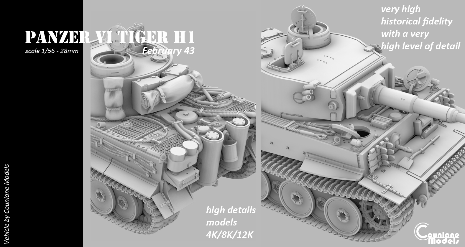 Panzer VI Tiger 1 H1  February 43 - WWII Germany