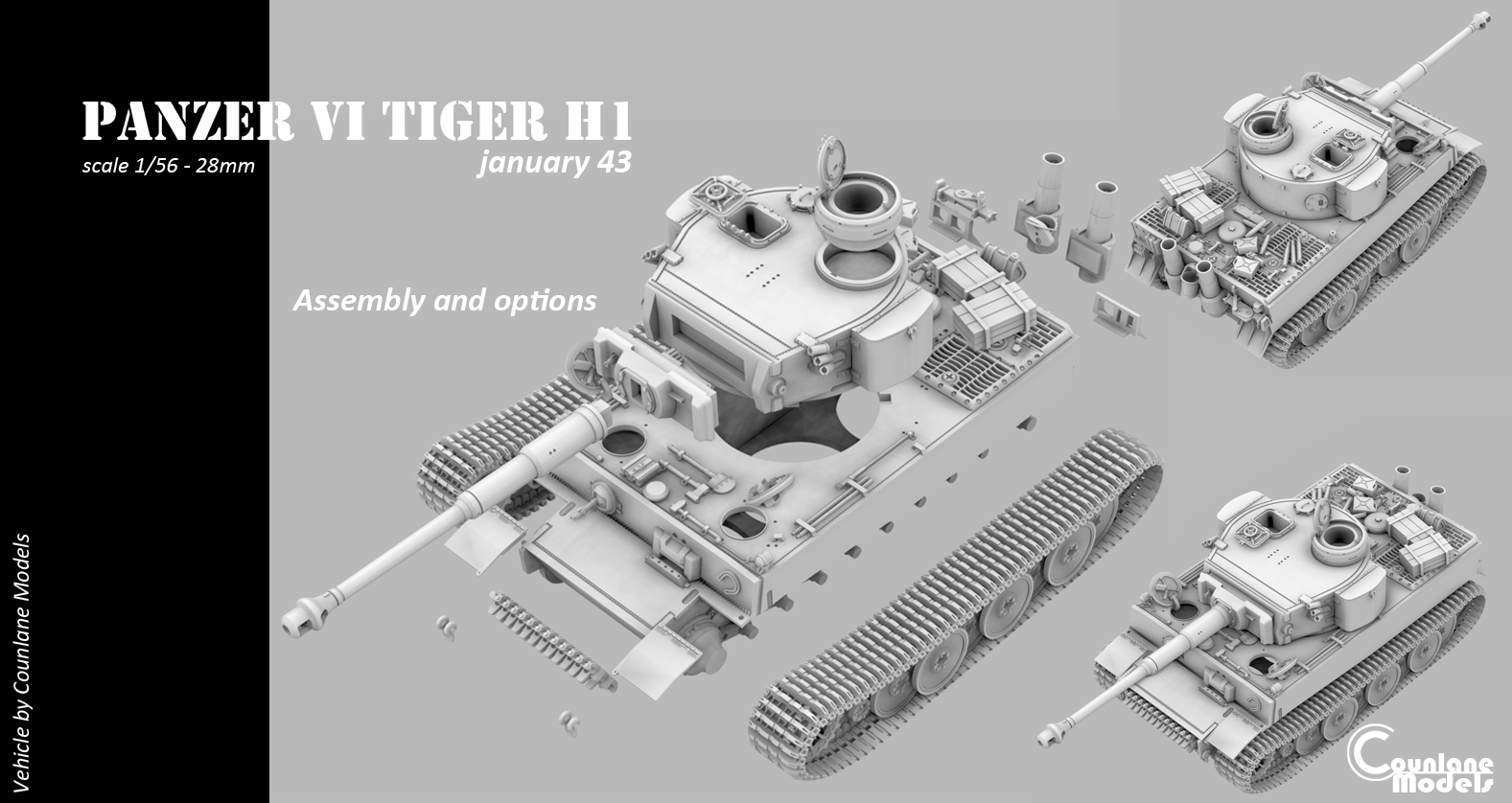 Panzer VI Tiger 1 H1  January 43 - WWII Germany