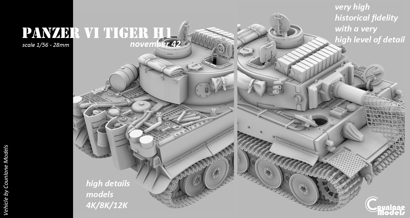 Panzer VI Tiger 1 H1  November 42 - WWII Germany