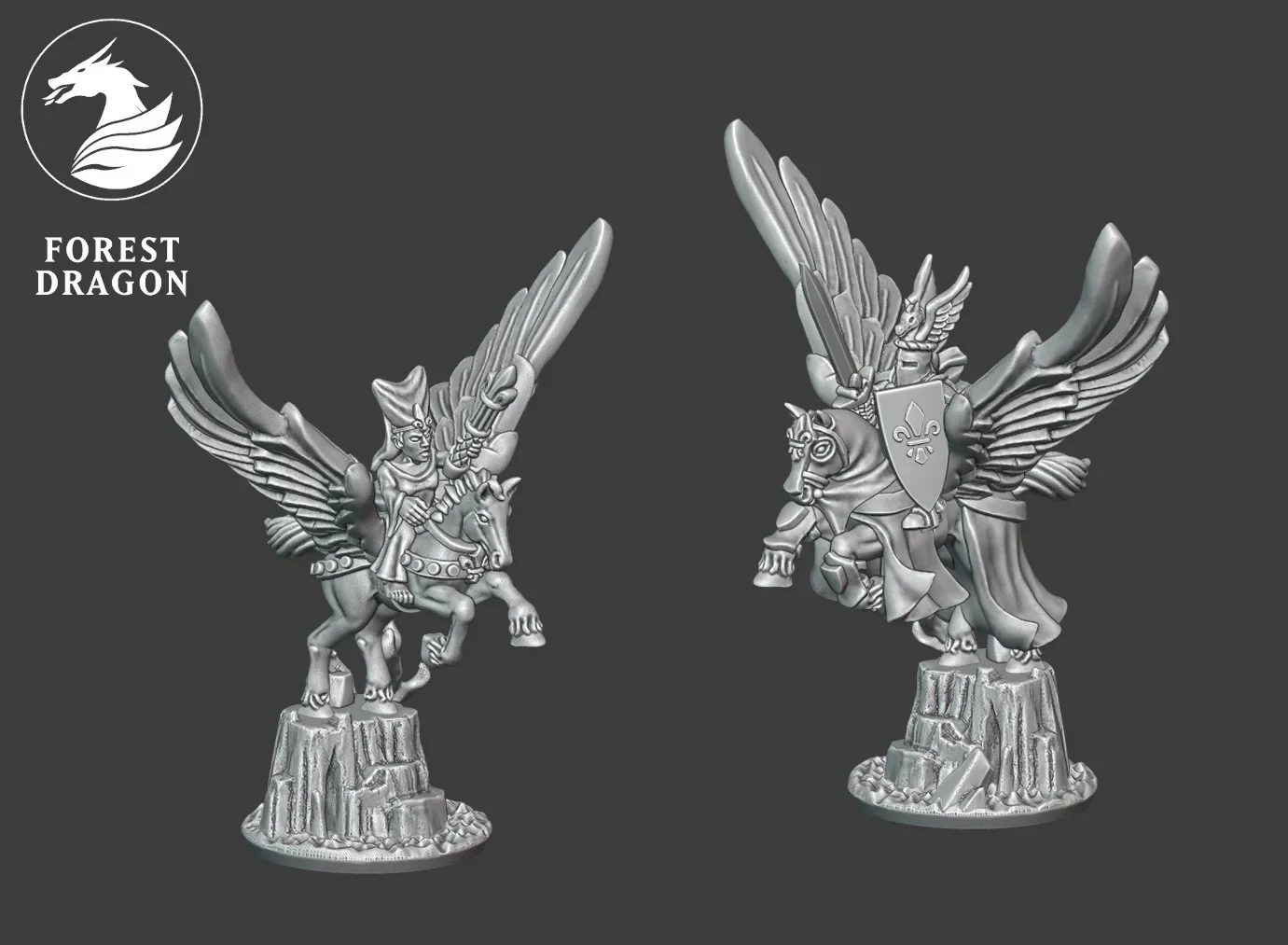 Chivalric Character Pack - Empire - 10mm - Forest Dragon