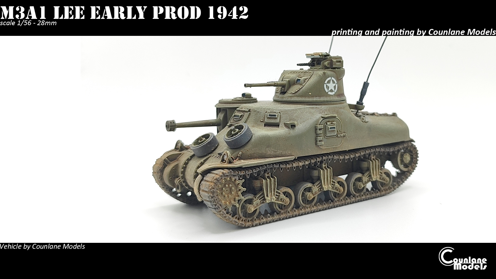 M3A1 Lee Early Production - USA - Counlane Models - WWII
