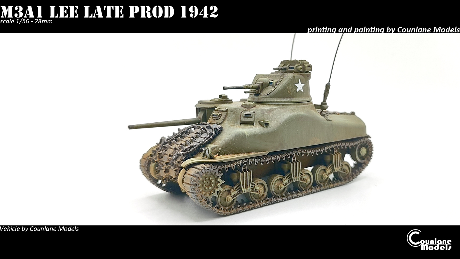 M3A1 Lee Late Production - USA - Counlane Models - WWII