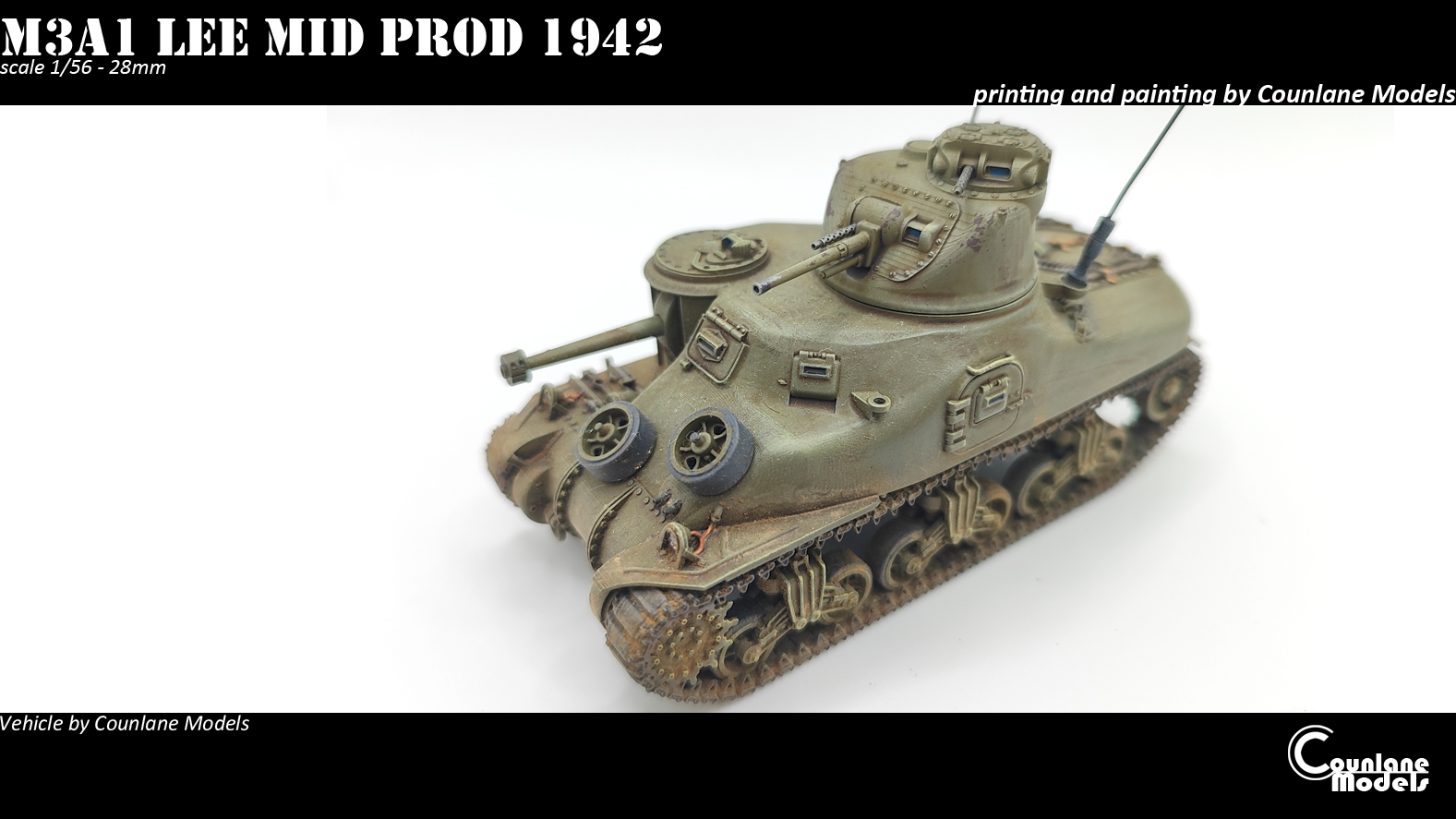 M3A1 Lee Mid Production - USA - Counlane Models - WWII
