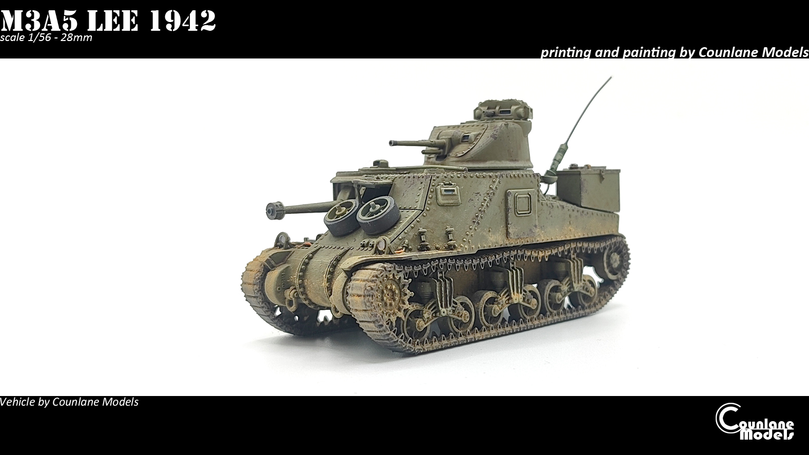 M3A5 Lee early, mid, late prod- USA - Counlane Models - WWII