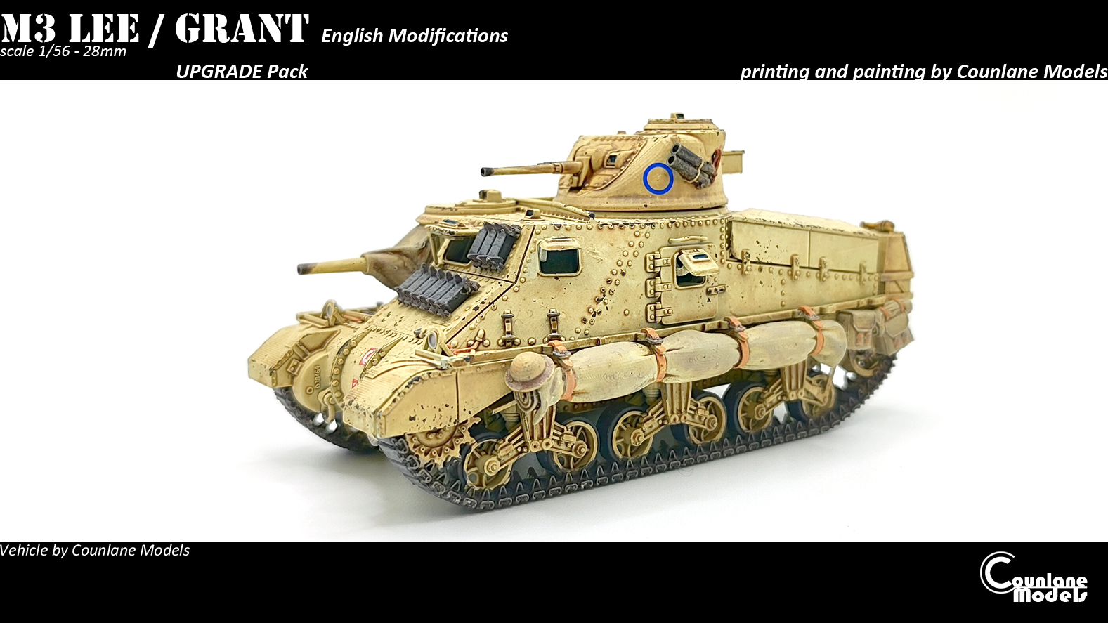 M3 Lee/Grant English Modifications - USA - Counlane Models - WWII