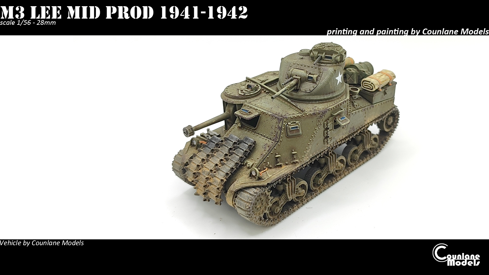 M3 Lee Mid prod (july 1941) - USA - Counlane Models - WWII