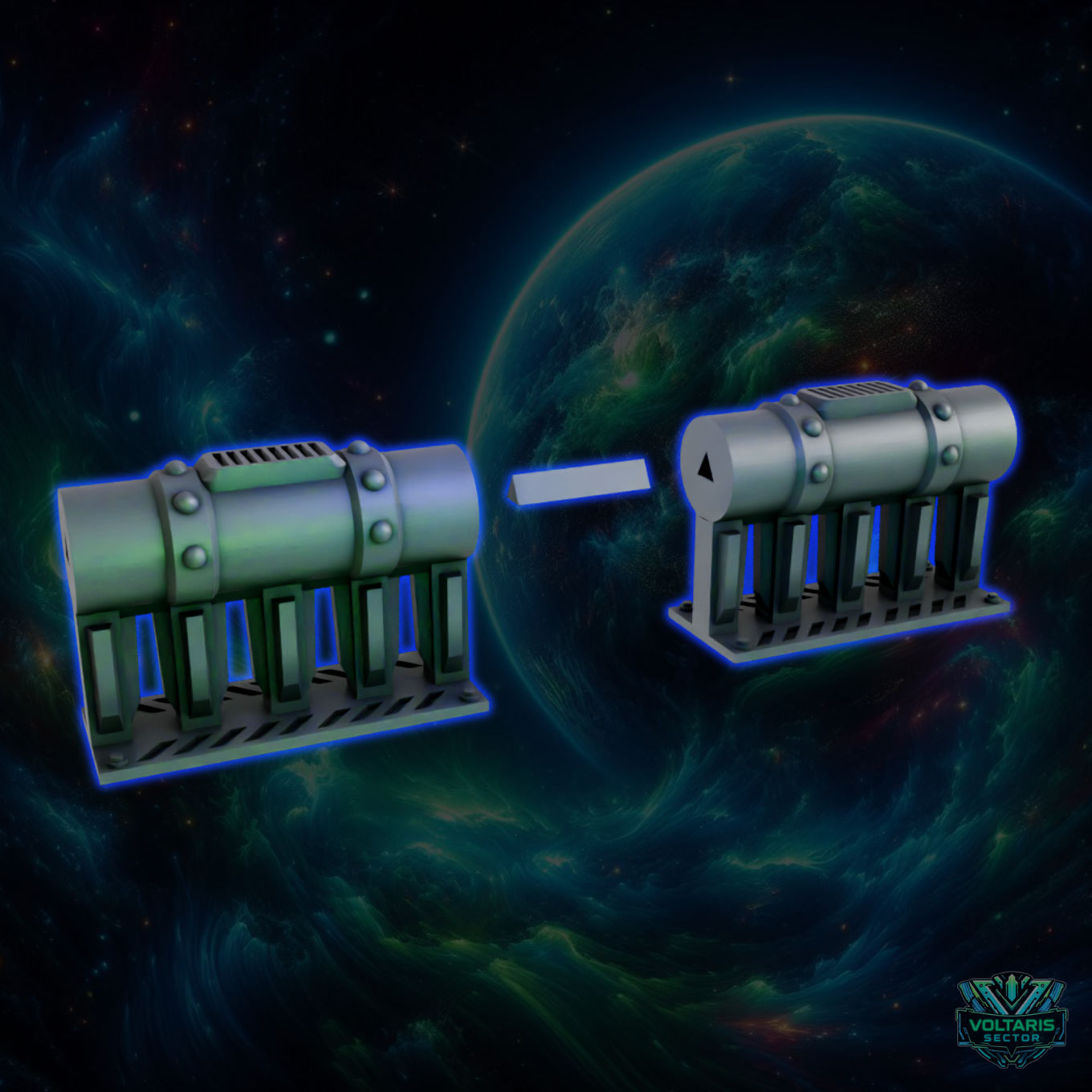 Voltaris Sector Modular Pipe System - 28mm to 32mm - Elderforge Games
