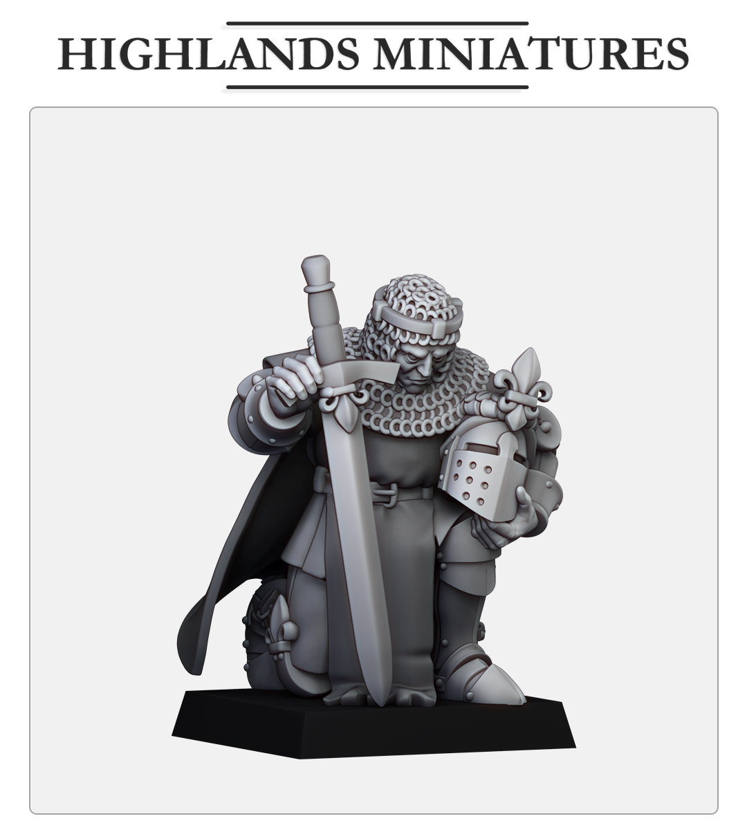 Gallia Praying Hero - 25mm to 32mm - Highland Miniatures