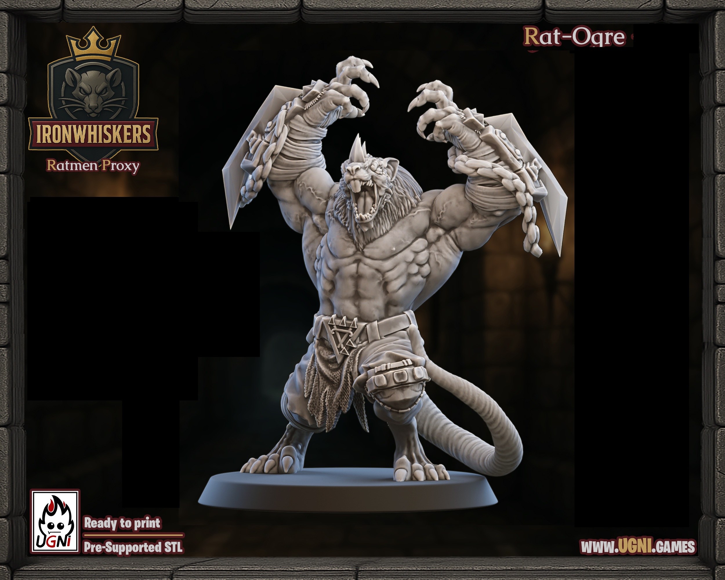 Iron Whiskers Ratmen Bloodbowl Team