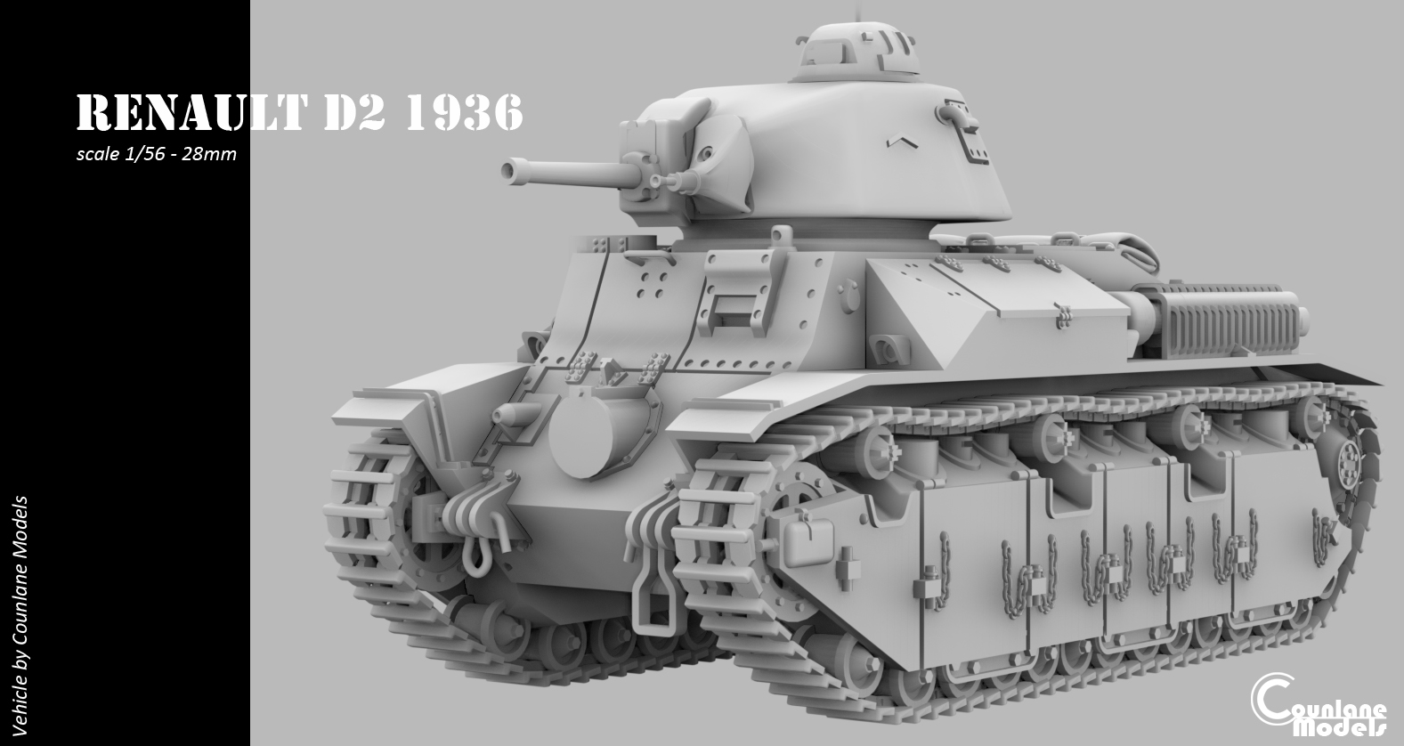 Renault D2 1936- French - WWII - Counlane Models