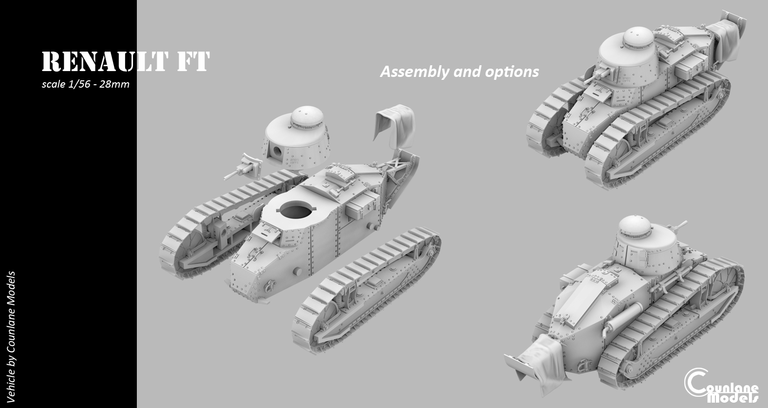 Renault FT - French - WWII - Counlane Models
