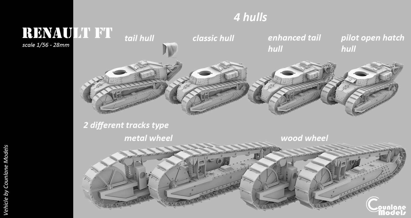 Renault FT TSF - French - WWII - Counlane Models