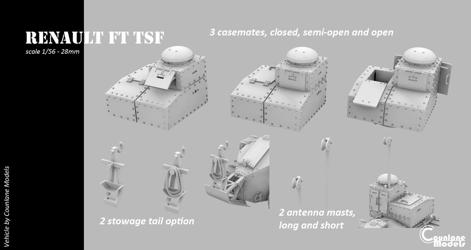 Renault FT TSF - French - WWII - Counlane Models