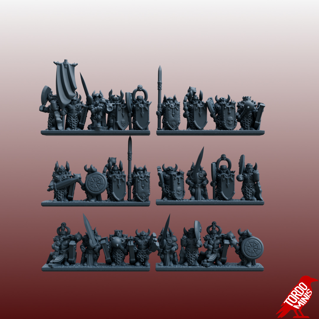 Heavy troopers - Renegade Barbarians - 10mm to 15mm