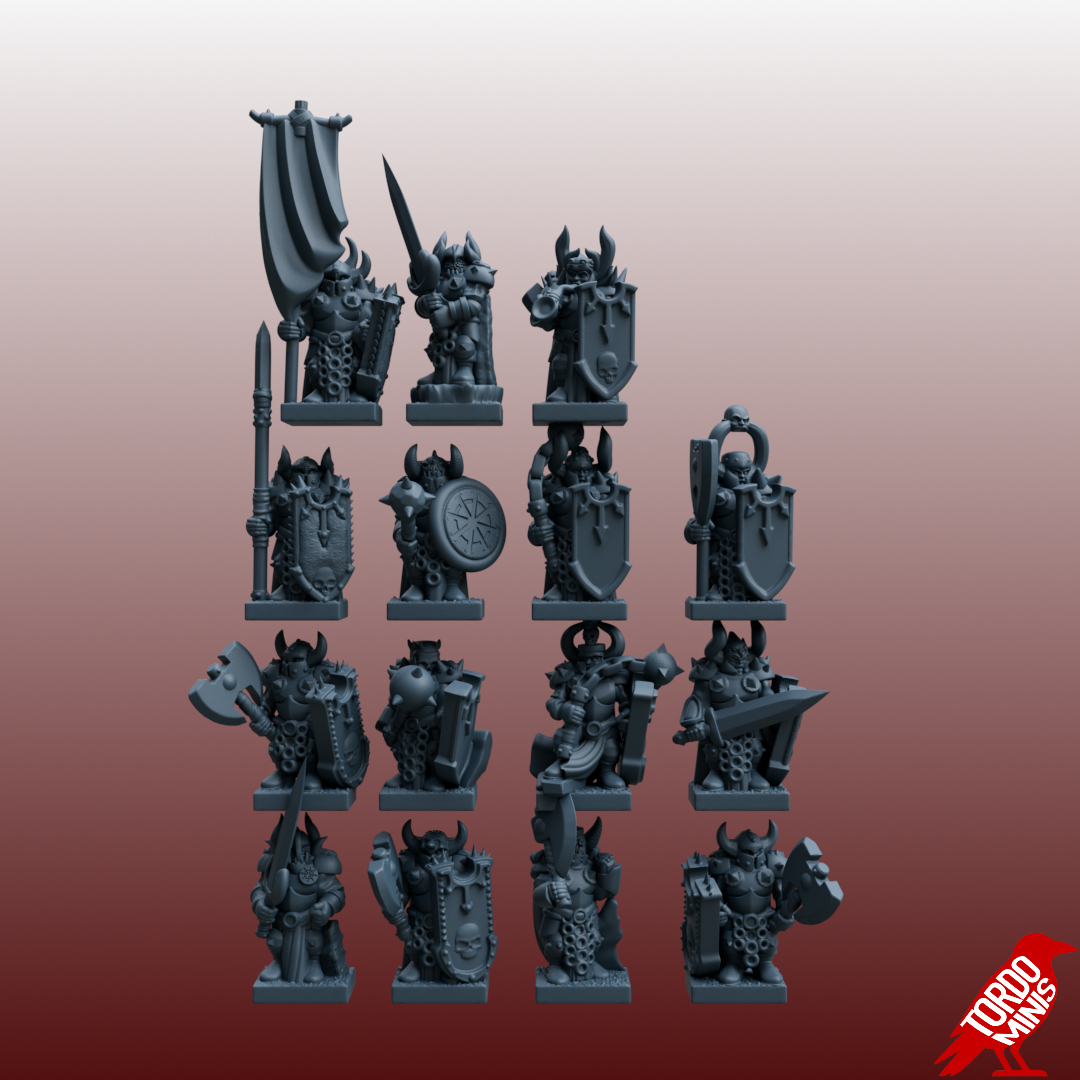 Heavy troopers - Renegade Barbarians - 10mm to 15mm