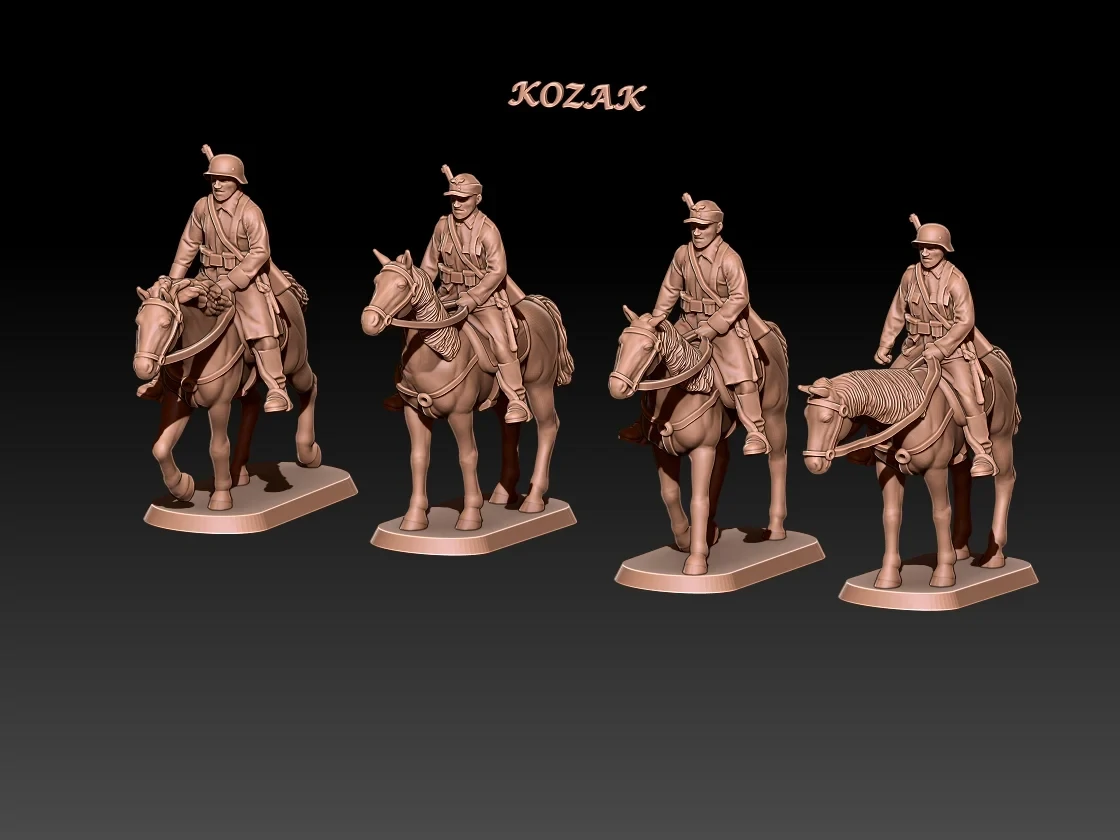 German Cavalry Riders - Summer & Winter Cloth  - 172, 1/56 & 1/32 scale