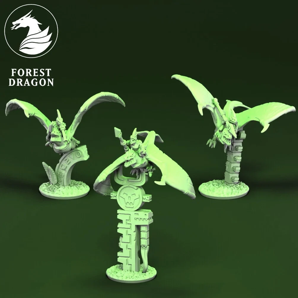 Terradon Unit - Lizards - 10mm - Forest Dragon