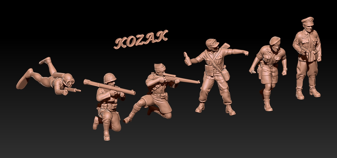 WWII special forces set 2   1/100 to 1/60