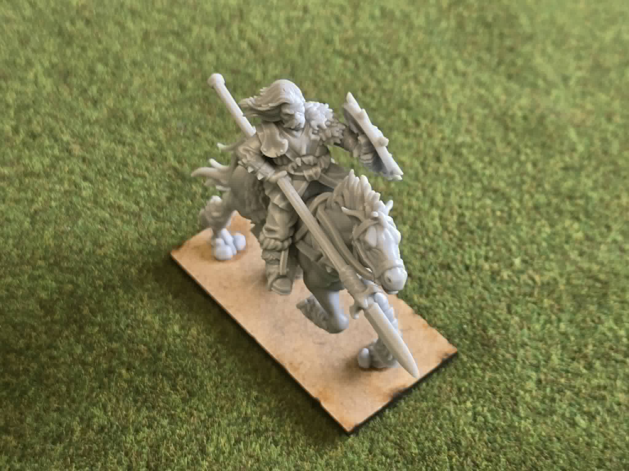 Norse Mounted 5 man Cavalry Unit with Spears - 25mm to 32mm