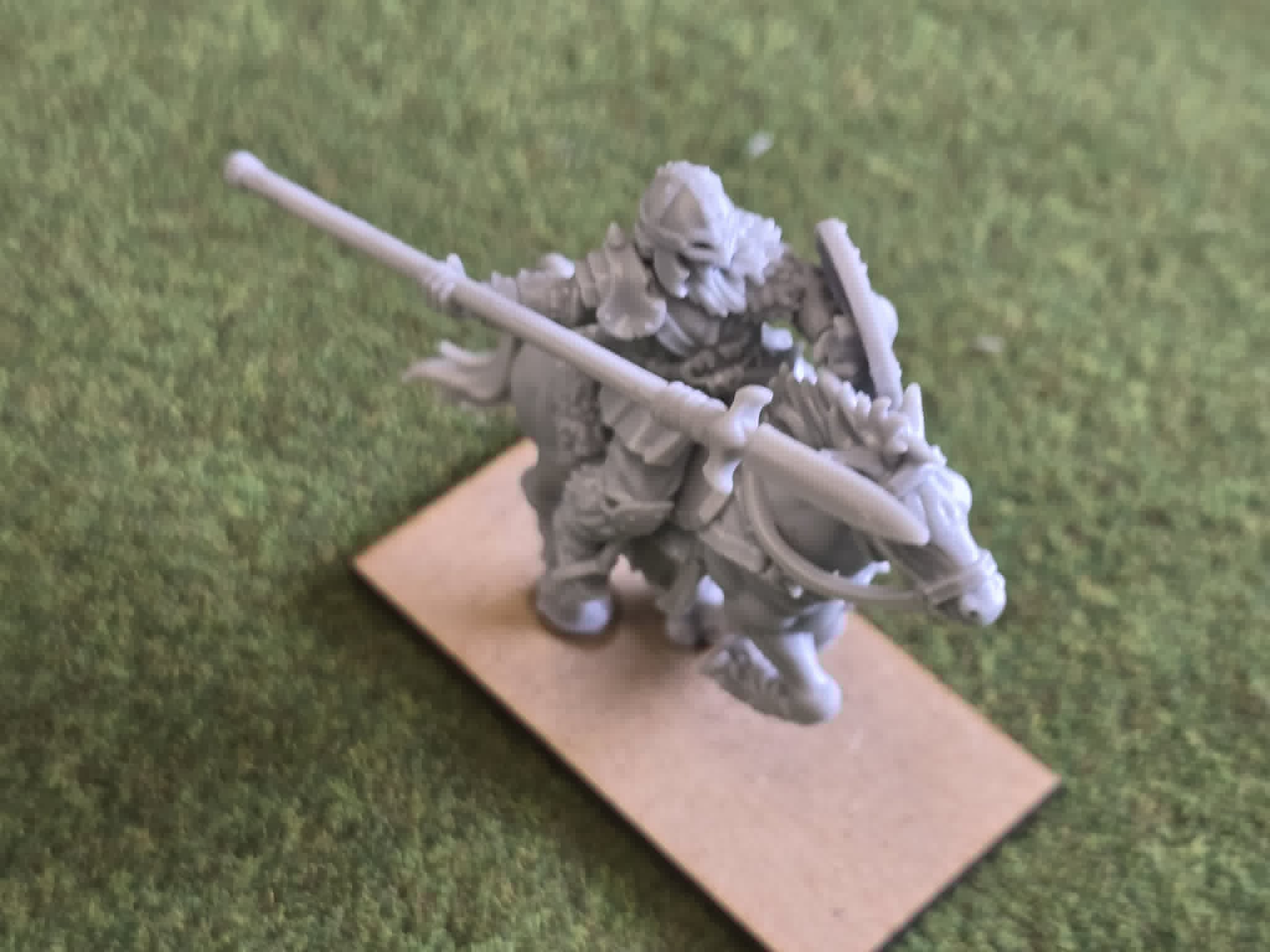 Norse Mounted 5 man Cavalry Unit with Spears - 25mm to 32mm