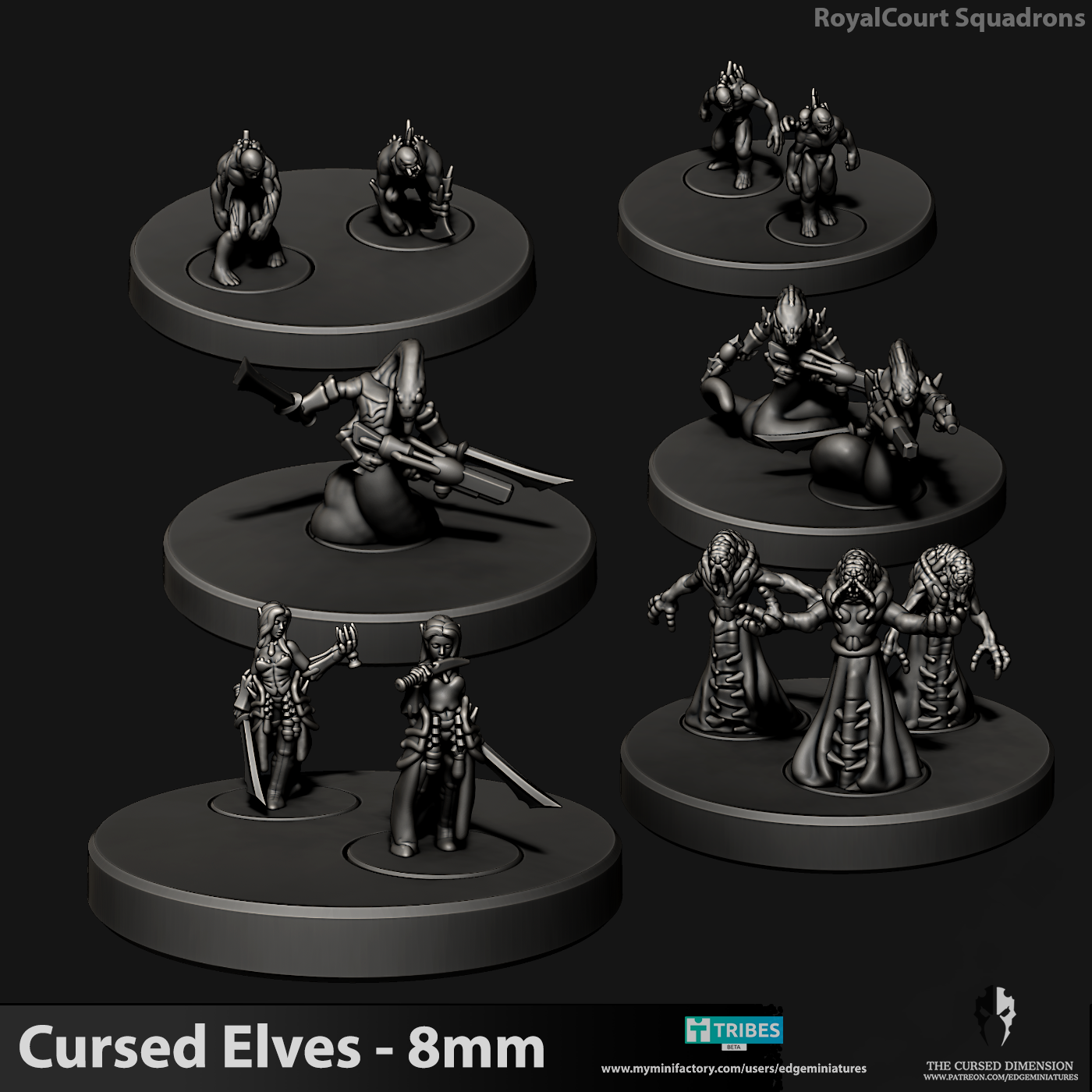 Cursed Elves Royal Court - 8mm