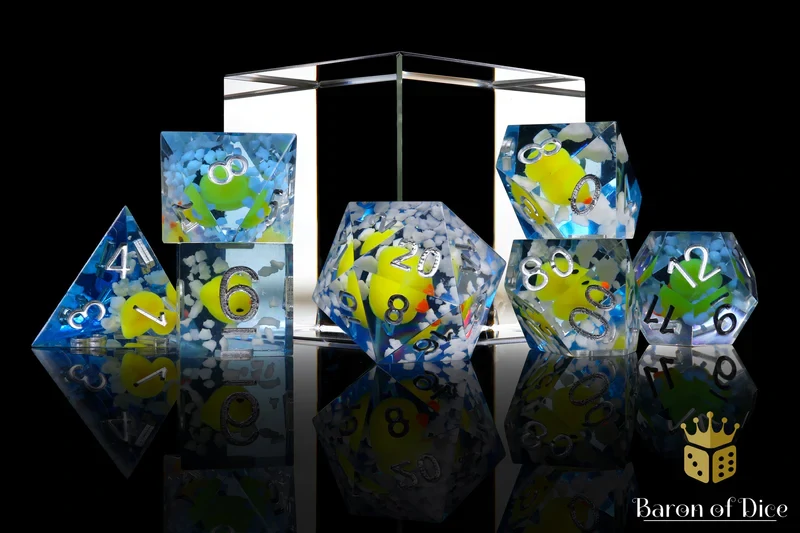 Rubber Duck Liquid Core RPG Dice Set - 7 Pieces