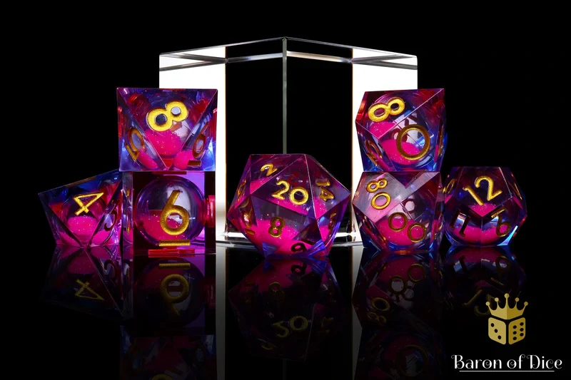 Dance Party Liquid Core RPG Dice Set - 7 Pieces