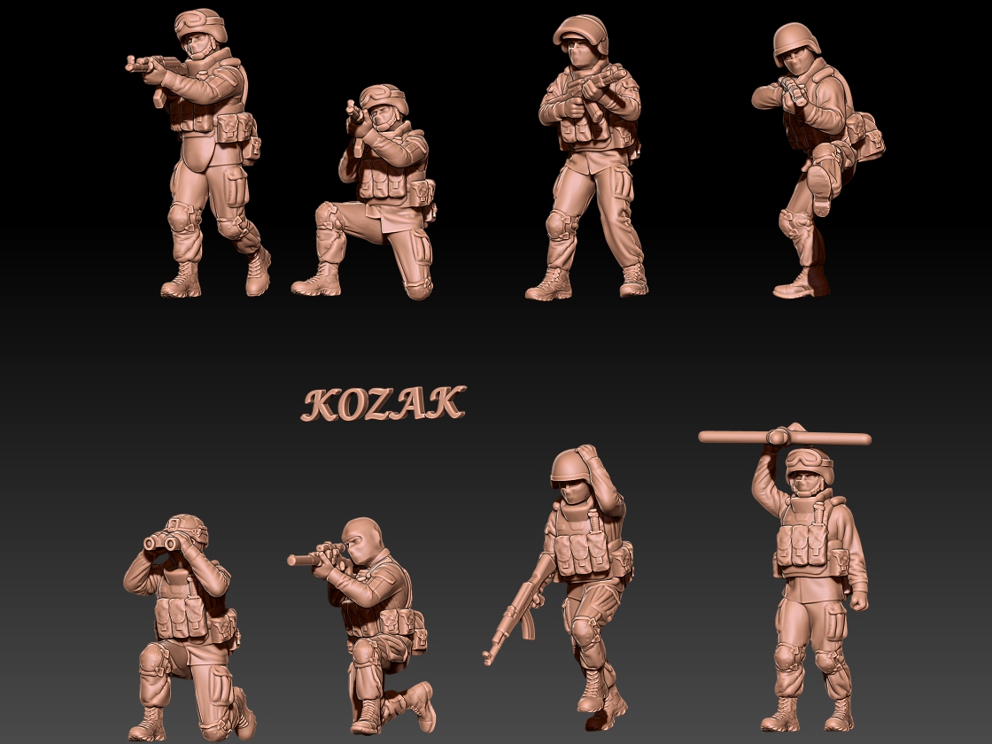 Russian Modern Infantry Set 1 1/200 to 1/60
