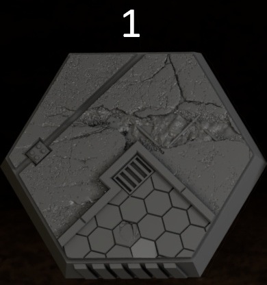 Scenic Hex Bases - Battletech 1/265th