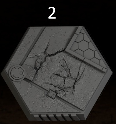 Scenic Hex Bases - Battletech 1/265th