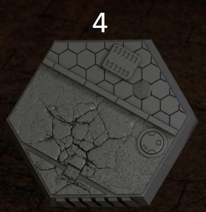 Scenic Hex Bases - Battletech 1/265th