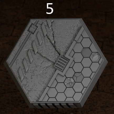 Scenic Hex Bases - Battletech 1/265th