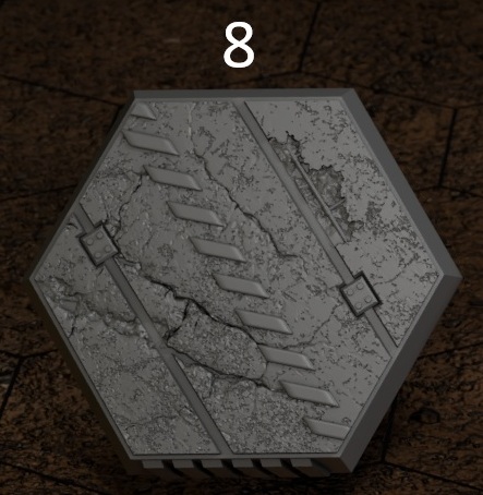 Scenic Hex Bases - Battletech 1/265th