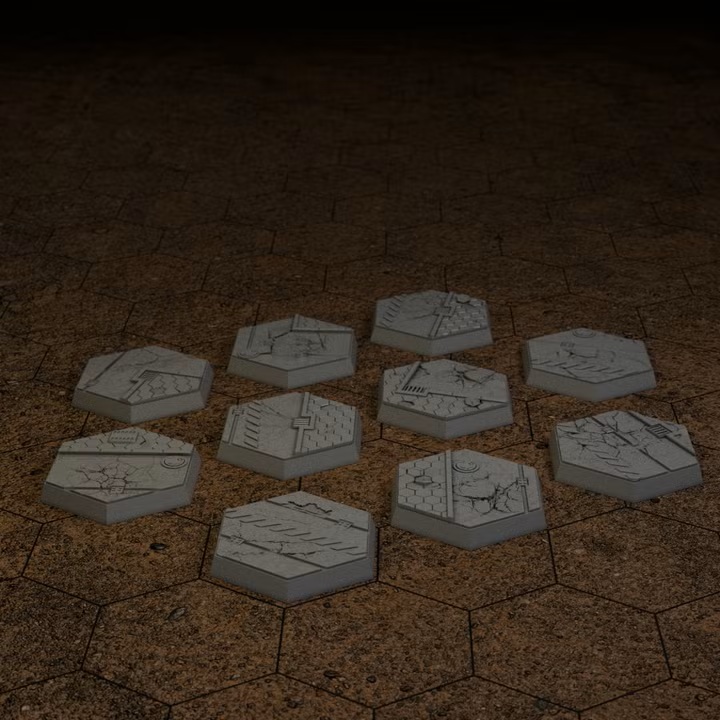 Scenic Hex Bases - Urban Streets