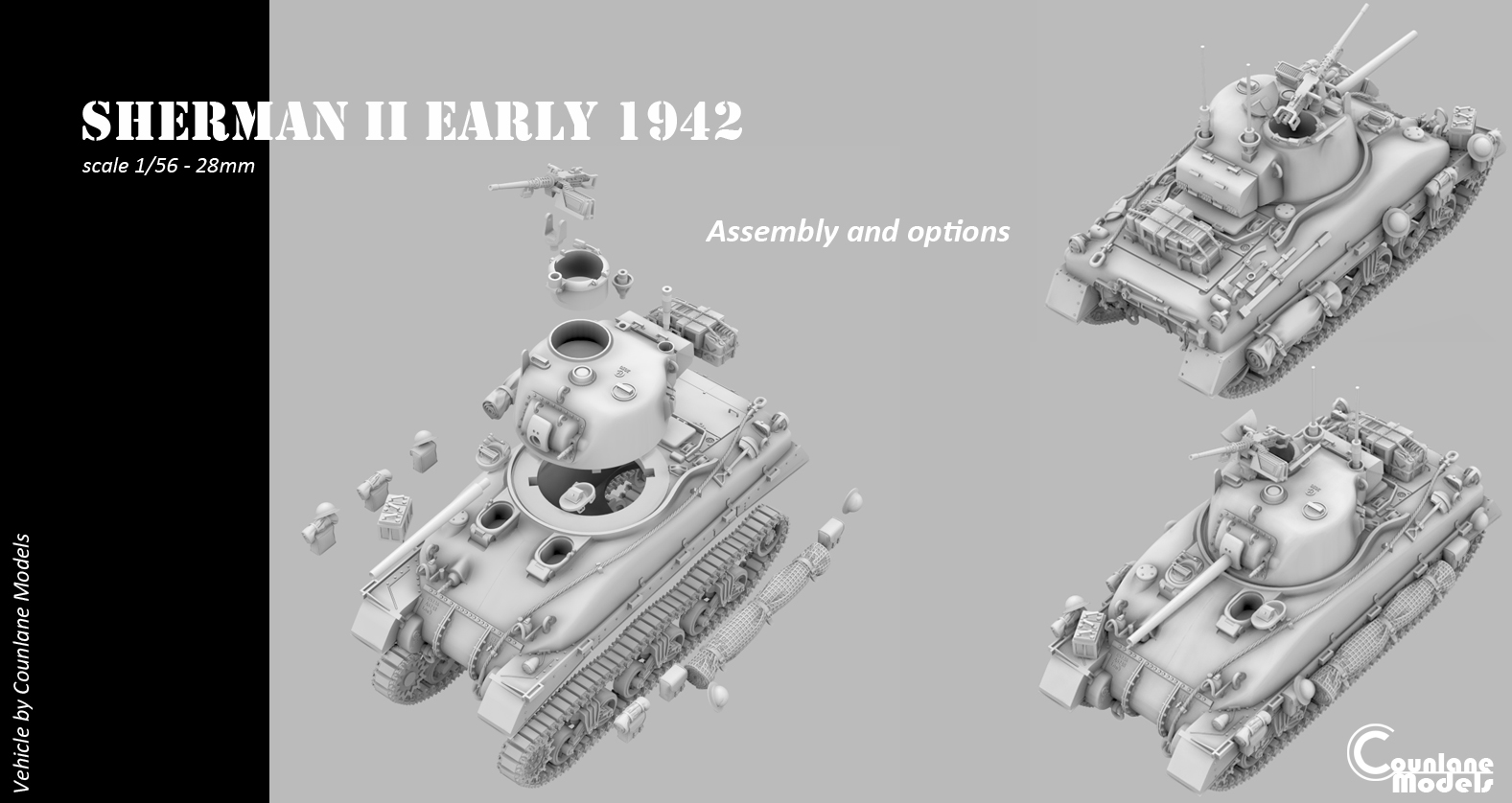 Sherman II early DV Hull 1942 - Great Britain - WWII