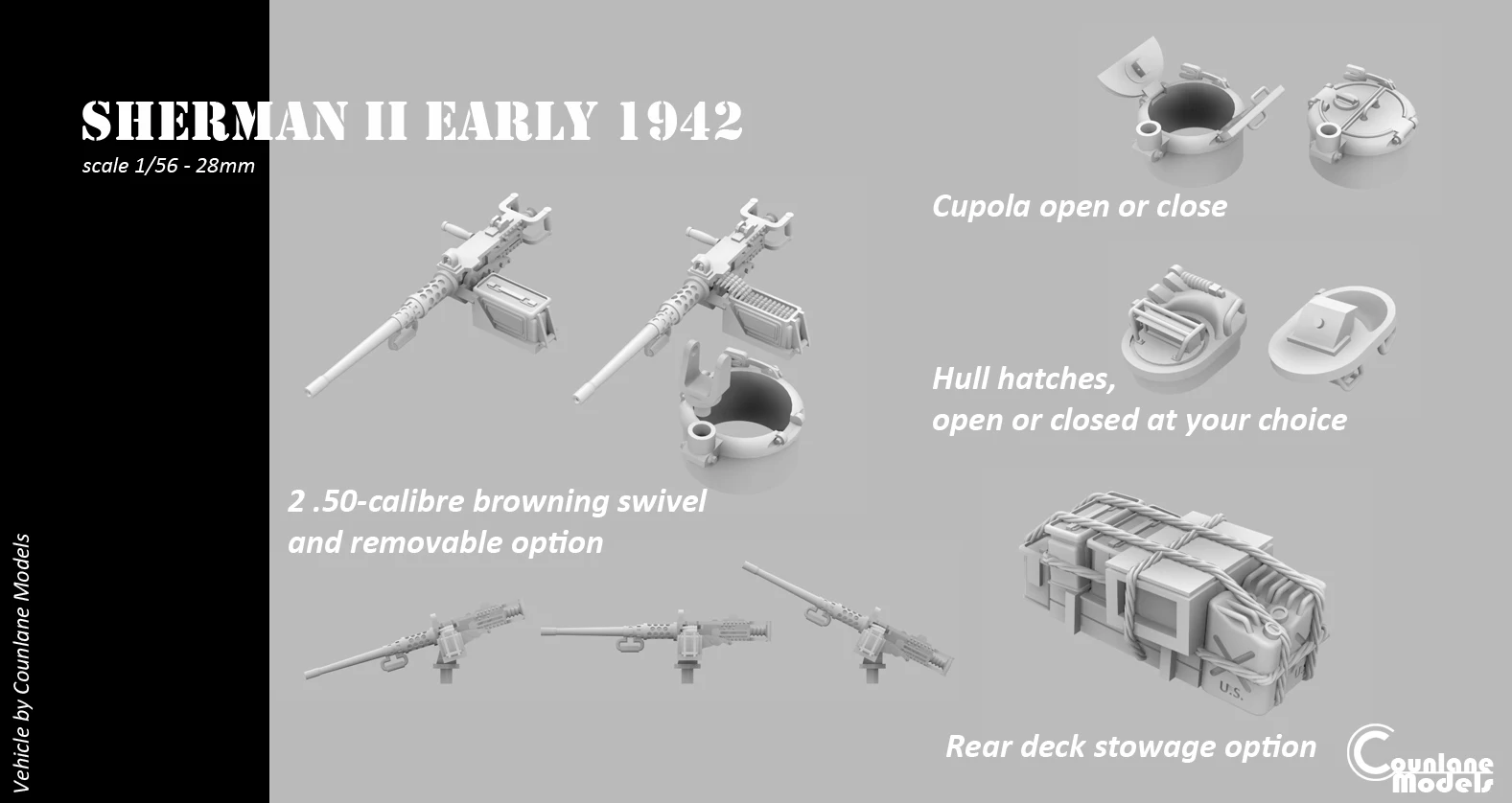 Sherman II early DV Hull 1942 - Great Britain - WWII