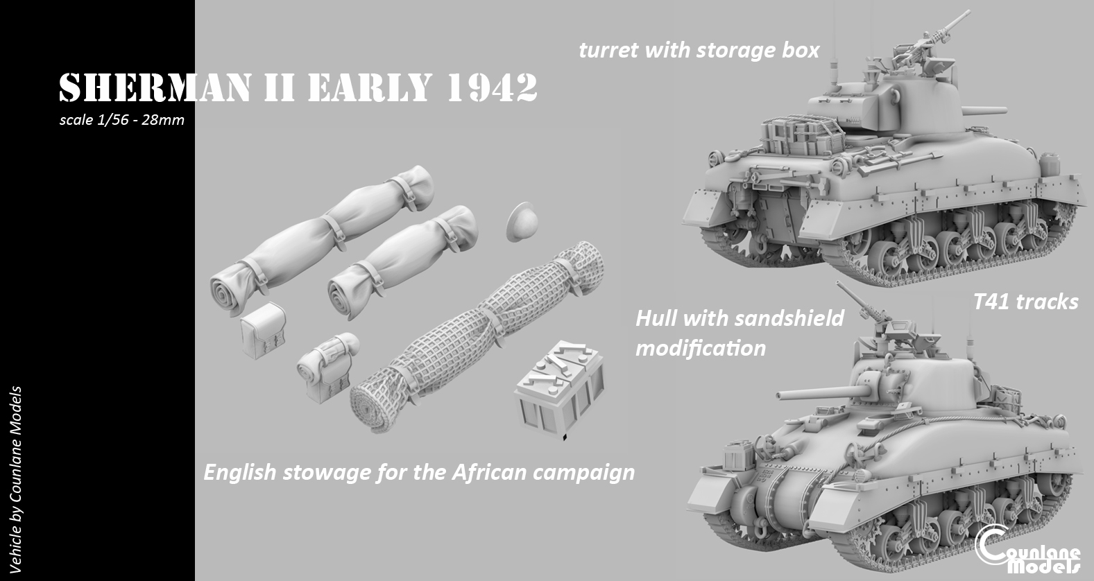 Sherman II early DV Hull 1942 - Great Britain - WWII