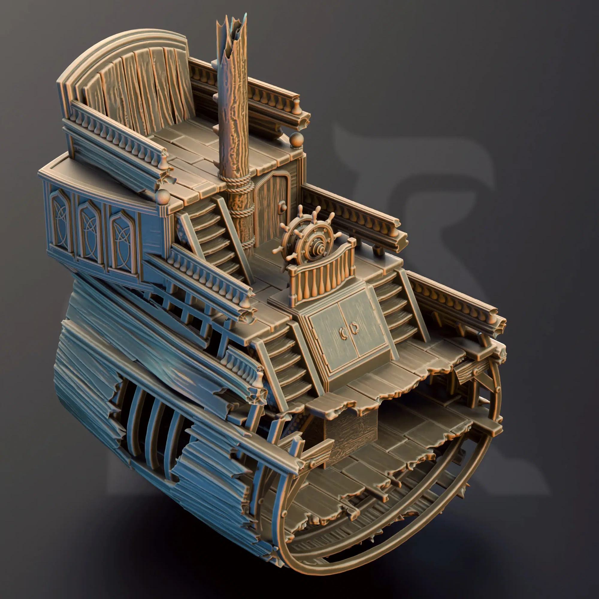 The Damned Galleon - Shipwreck terrain - 32mm scale