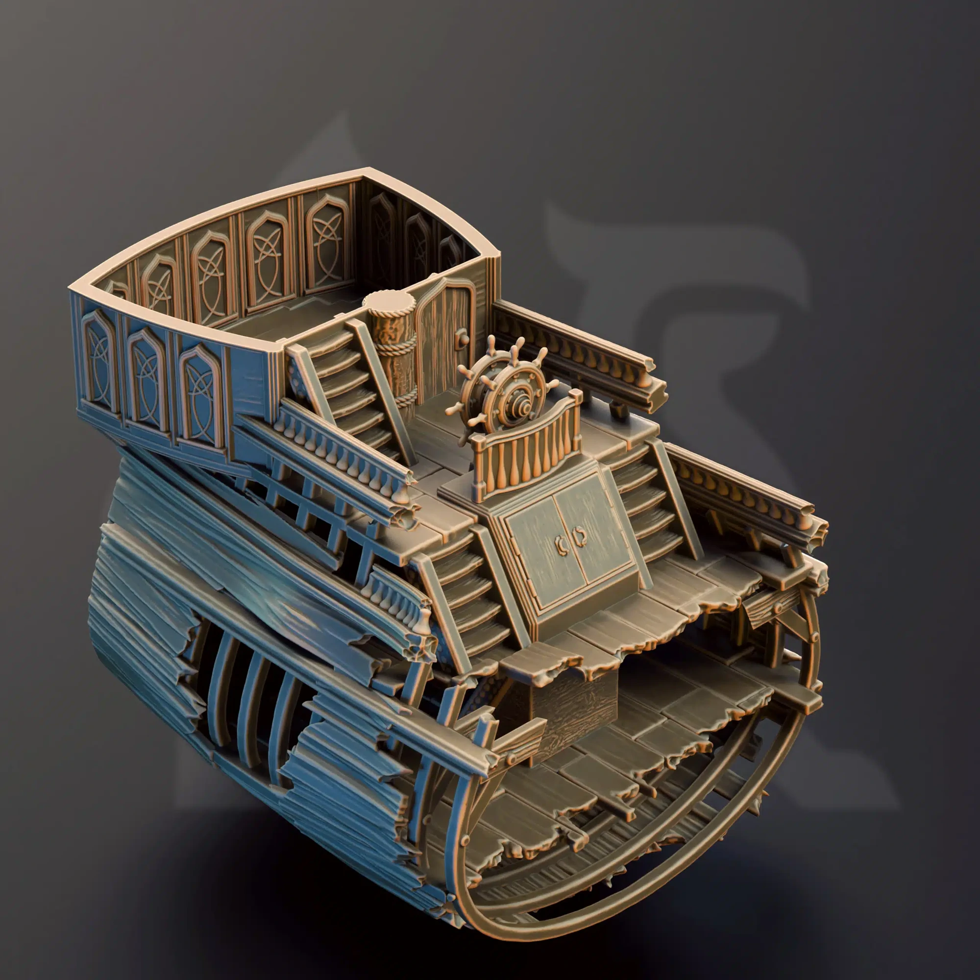 The Damned Galleon - Shipwreck terrain - 32mm scale