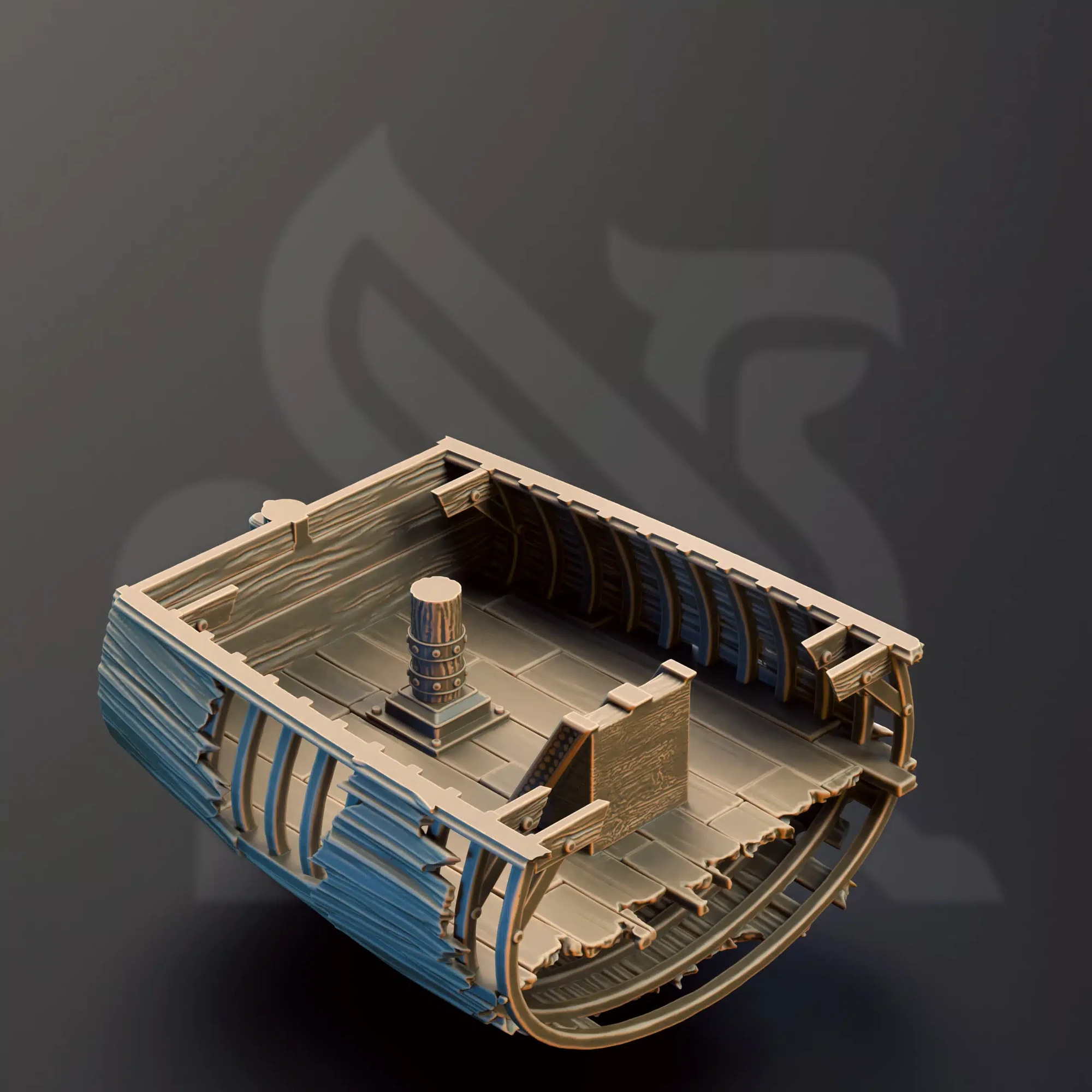 The Damned Galleon - Shipwreck terrain - 32mm scale