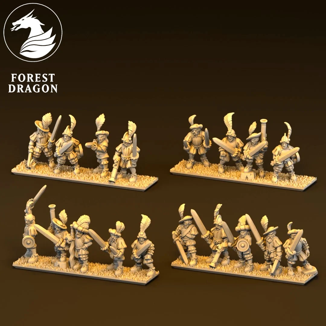 Imperial Skirmishers - Empire - 10mm - Forest Dragon